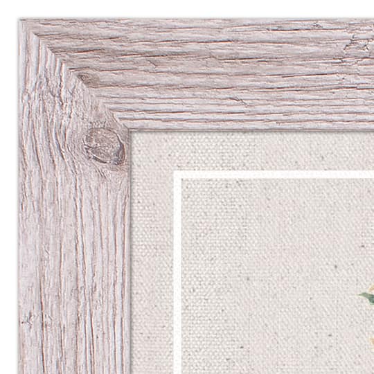 Framed Western Faded Linen Floral Print